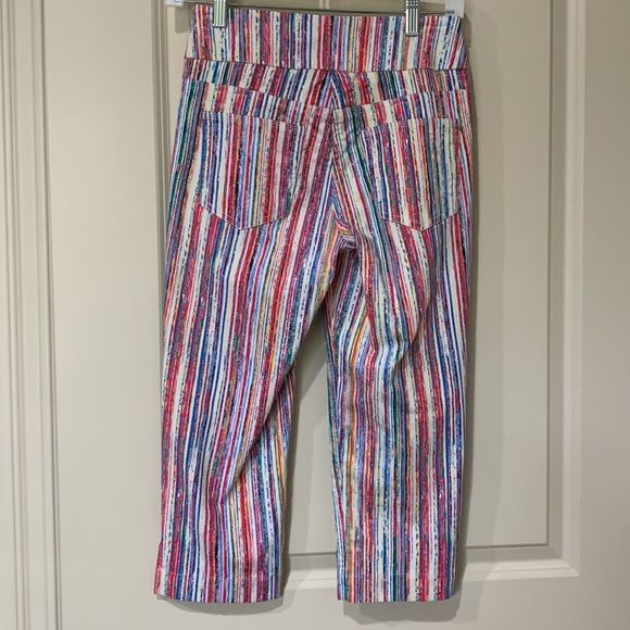 Westbound Petites sz2 multi colored stripe pants - Picture 6 of 9